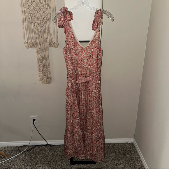 Lucy Paris Pink Floral Midi Dress Size M - Picture 3 of 6